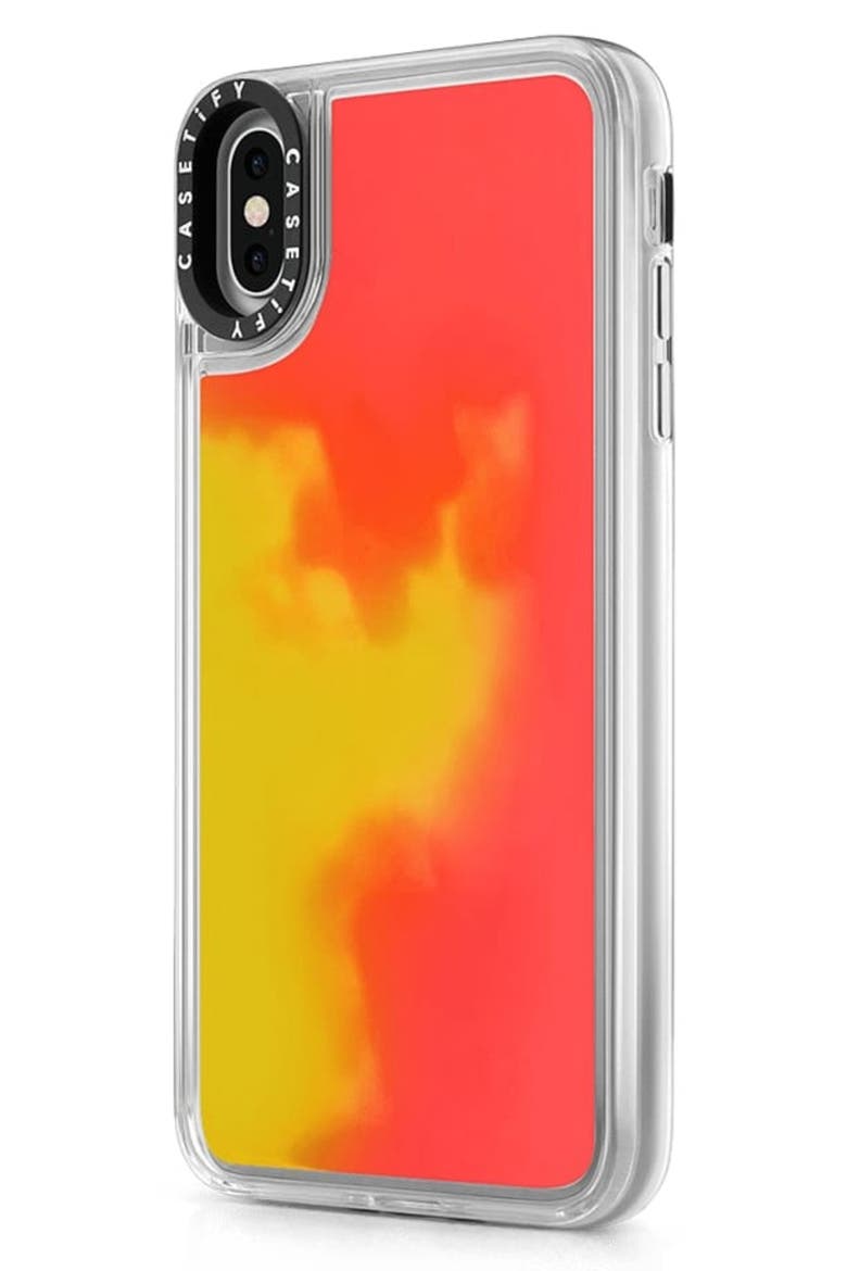 Neon Sand iPhone XS/XR Case, Alternate, color, FLAME