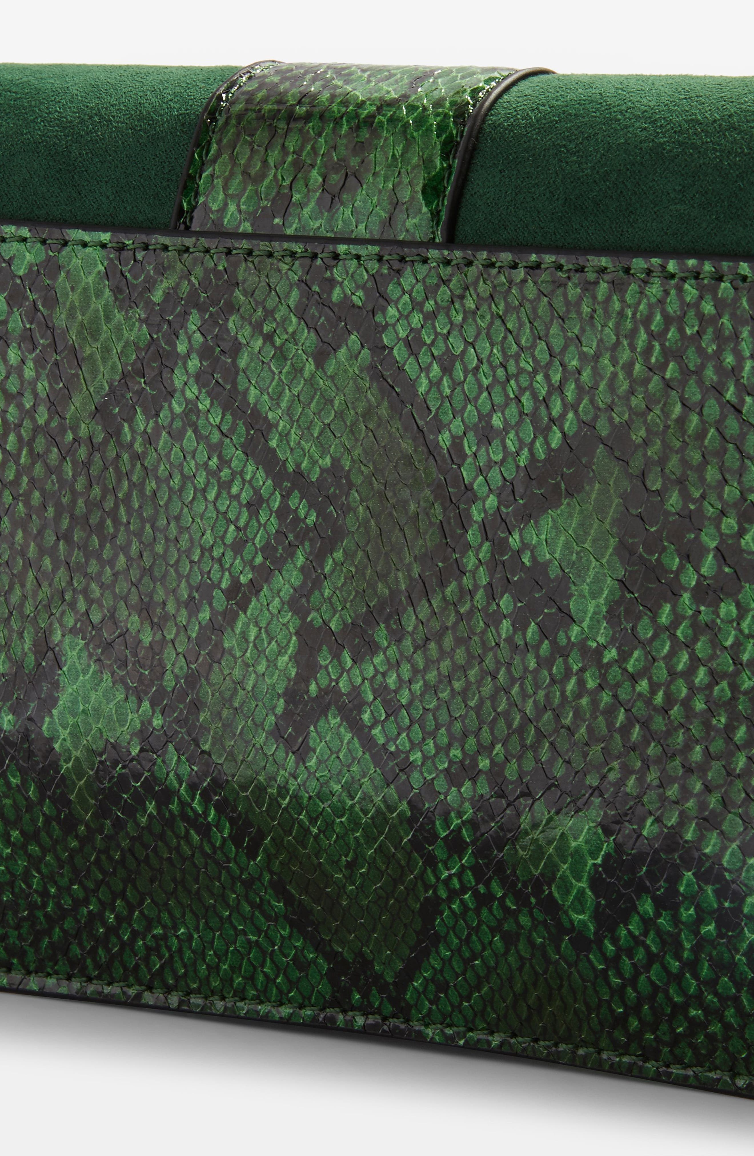 Topshop Sela Crossbody Bag, Alternate, color, Green