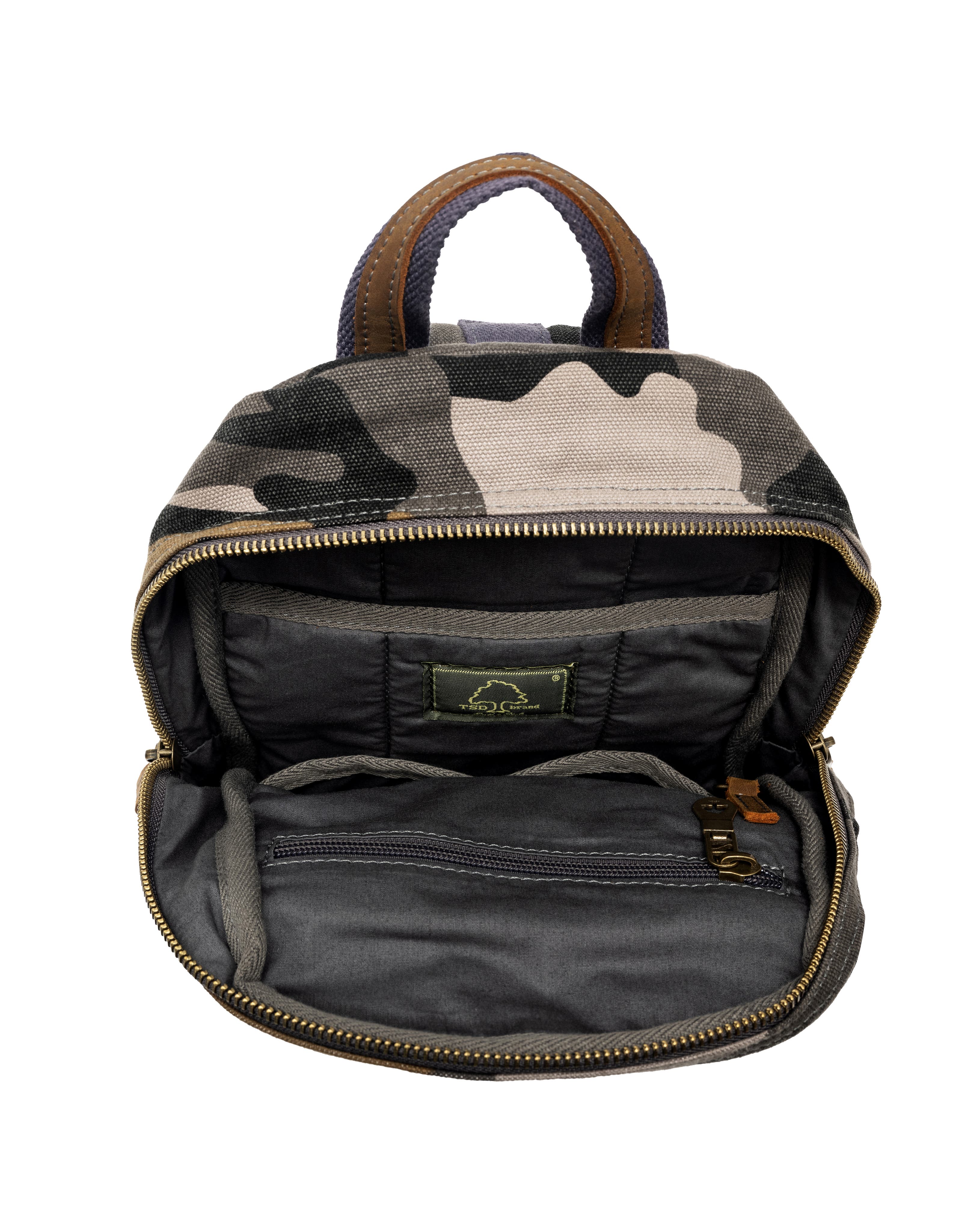 TSD Brand Mountain Leaf Rugged Trail Ready Sling Bag, Alternate, color, Grey Camo