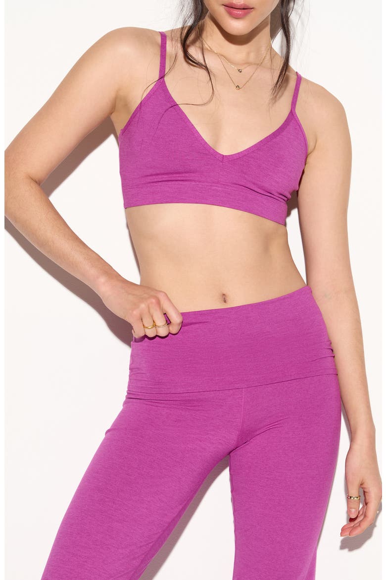 Sloane Sports Bra, Main, color, HEATHER WILD ORCHID