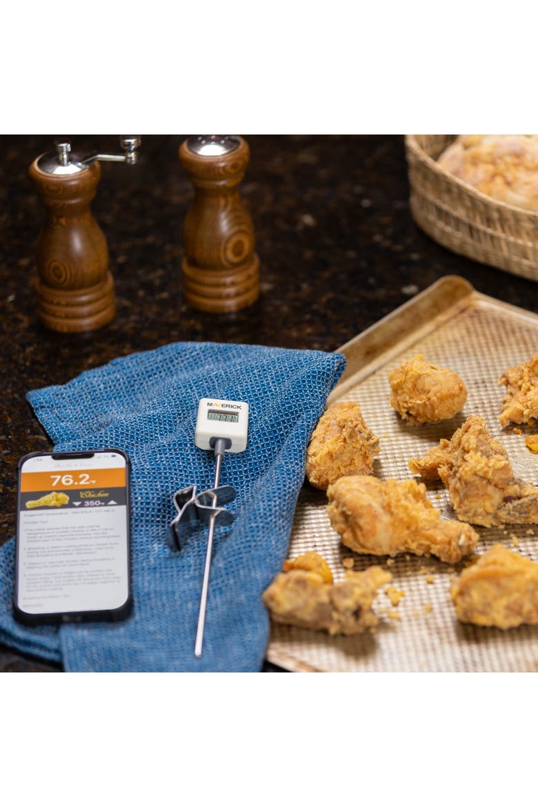 iChef Bluetooth Candy & Deep Fry Thermometer, Alternate, color, White