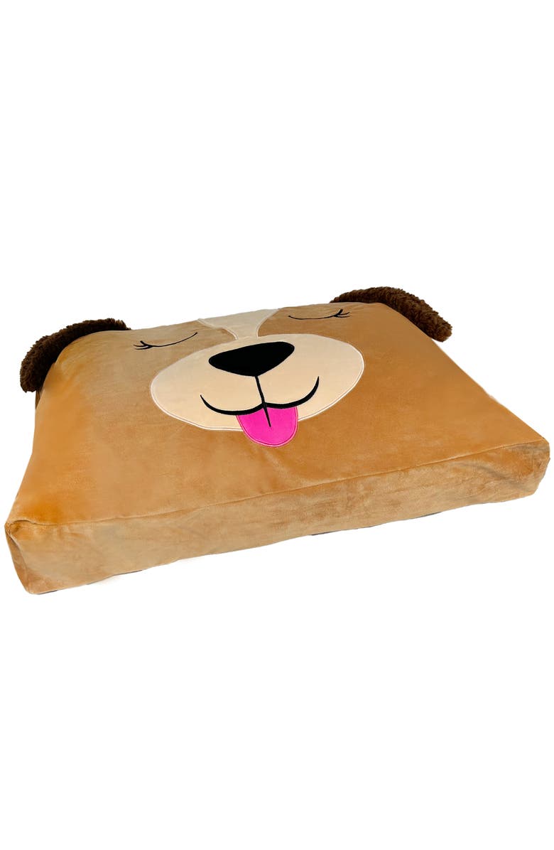 Happy Nappers Biscuit The Beige Dog, Medium, 30x20 Inch Bed Case, Alternate, color, Beige