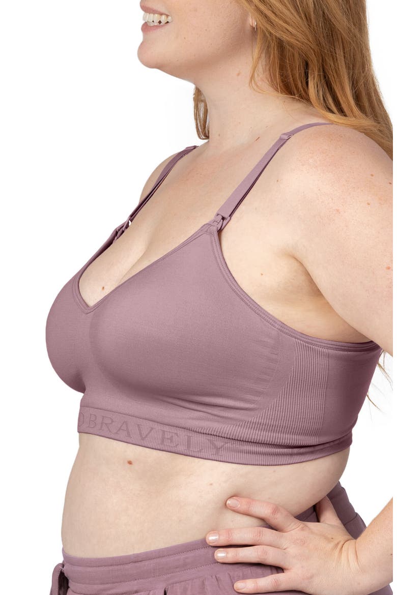 Busty Contour Hands-Free Pumping & Nursing Bra-  Sizing Options Available in E-H Cup, Alternate, color, TWILIGHT