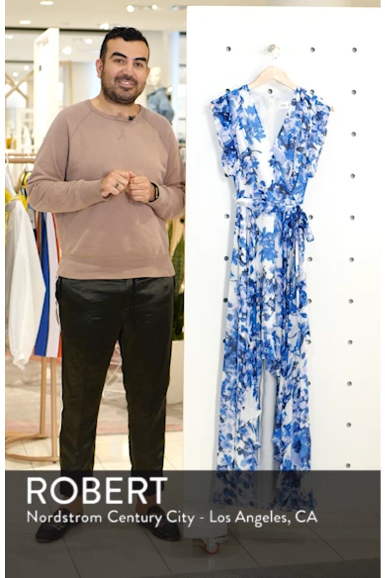 Floral Ruffle High/Low Maxi Dress video