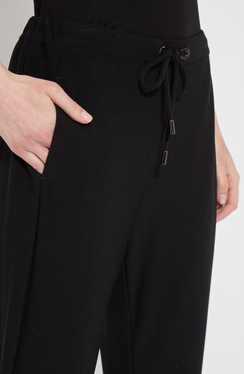 Lysse Julia Crepe Cuffed Joggers, Alternate, color, Black