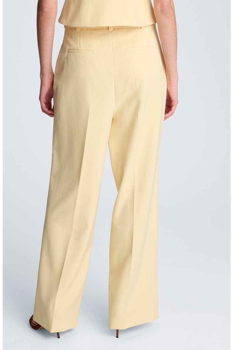 Double Pleat Wide Leg Pants, Alternate, color, PASTEL YELLOW