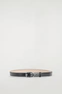 COS Oval-buckle Leather Belt