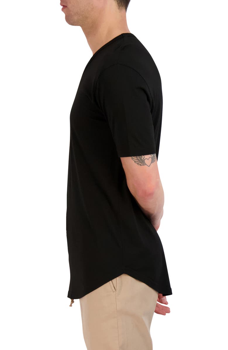 Goodlife Scallop Supima V-Neck Tee, Alternate, color,