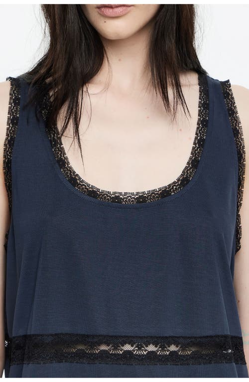 Bimba Y Lola Lace Top In Blue