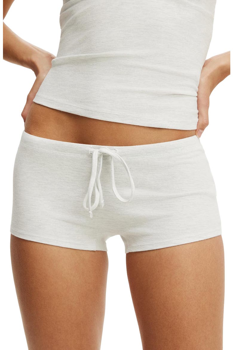Women's Dreamy Soft Tie Micro Short, Alternate, color, Light Grey Marle