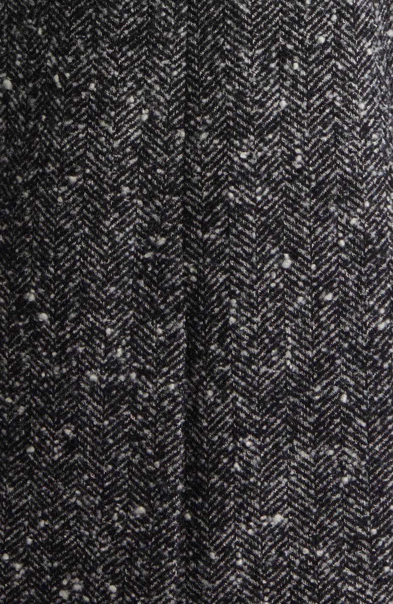 Sam Edelman Reefer Double Breasted Herringbone Tweed Coat, Alternate, color,