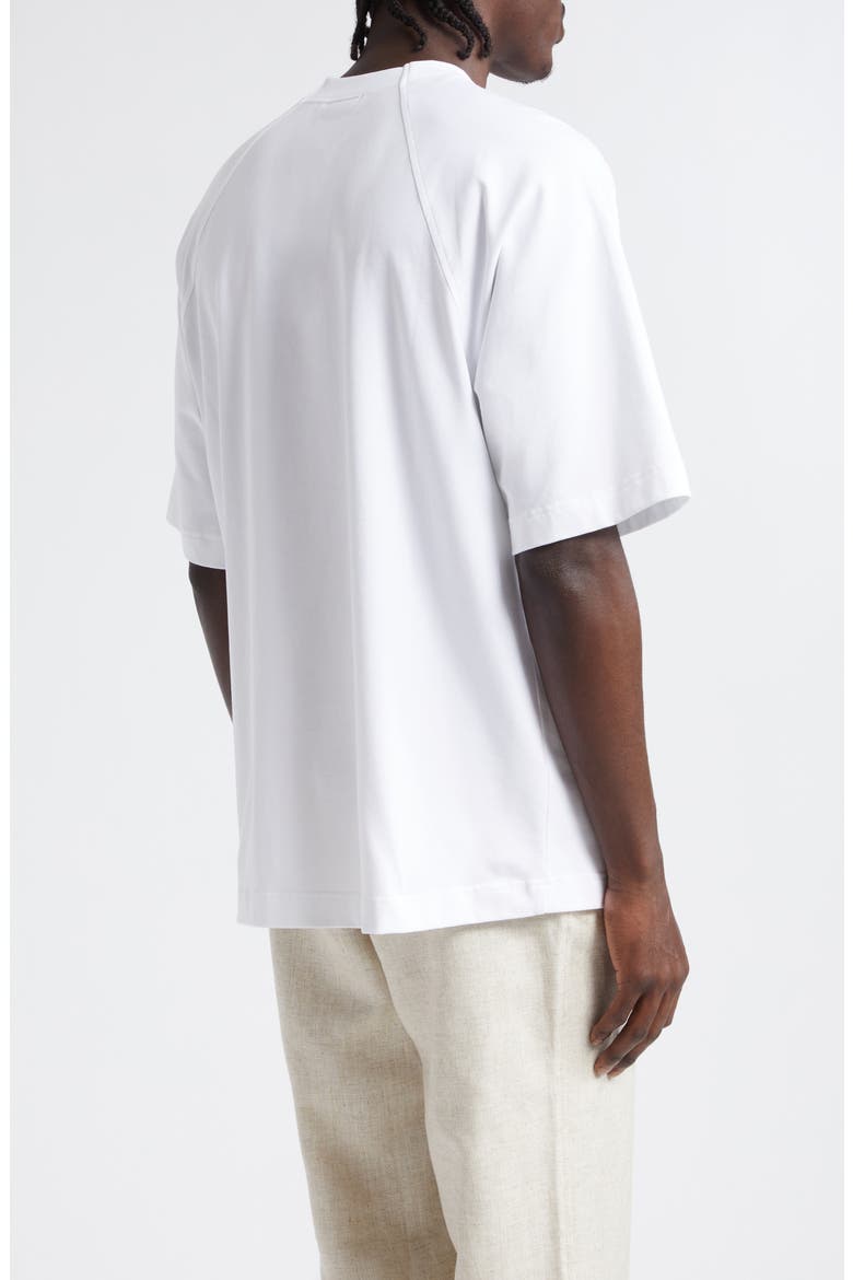 Le T-Shirt Typo Stretch Cotton Logo Graphic T-Shirt, Alternate, color, WHITE