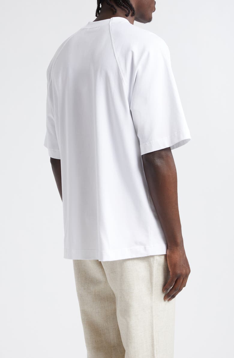 Jacquemus Le T-Shirt Typo Stretch Cotton Logo Graphic T-Shirt, Alternate, color, White
