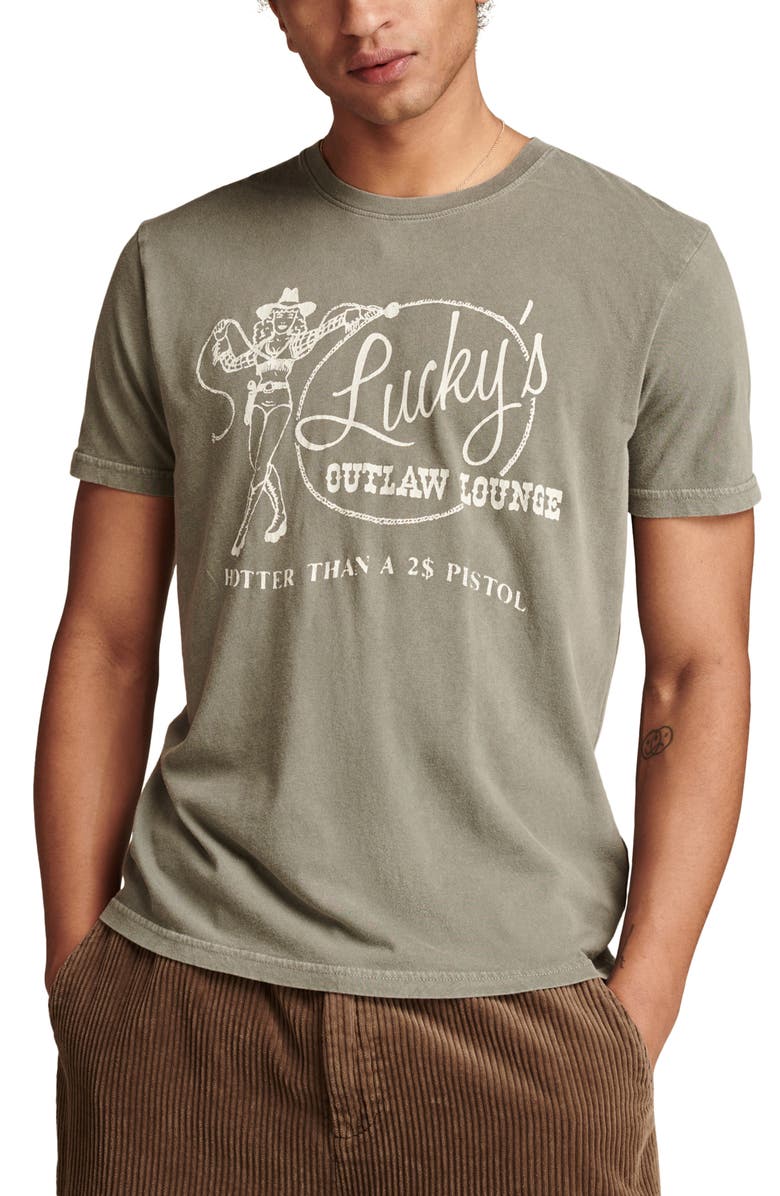 Lucky Brand Lucky's Lounge Graphic T-Shirt, Main, color, 