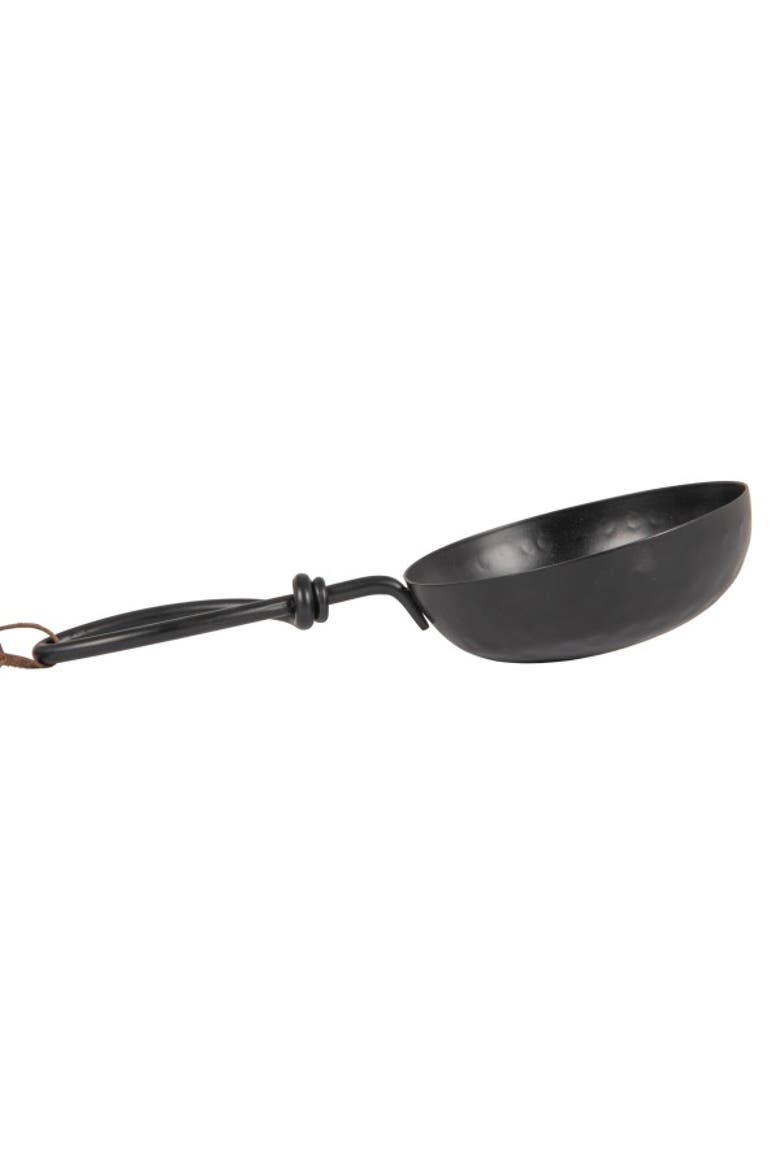 Hammered Stainless Steel Scoops, Black, Set of 4, Alternate, color, Black
