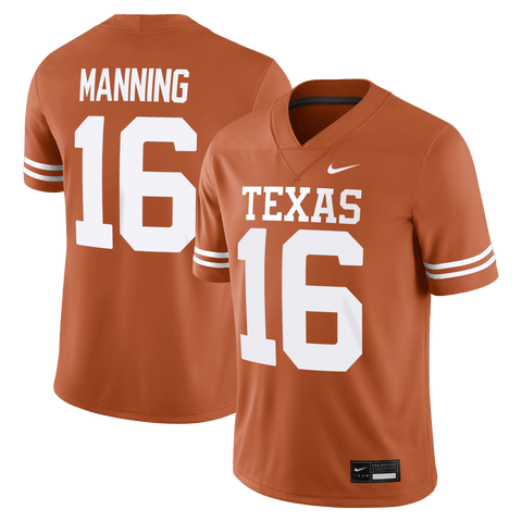 Men's Nike Arch Manning Texas Orange Texas Longhorns Home Game Football Jersey