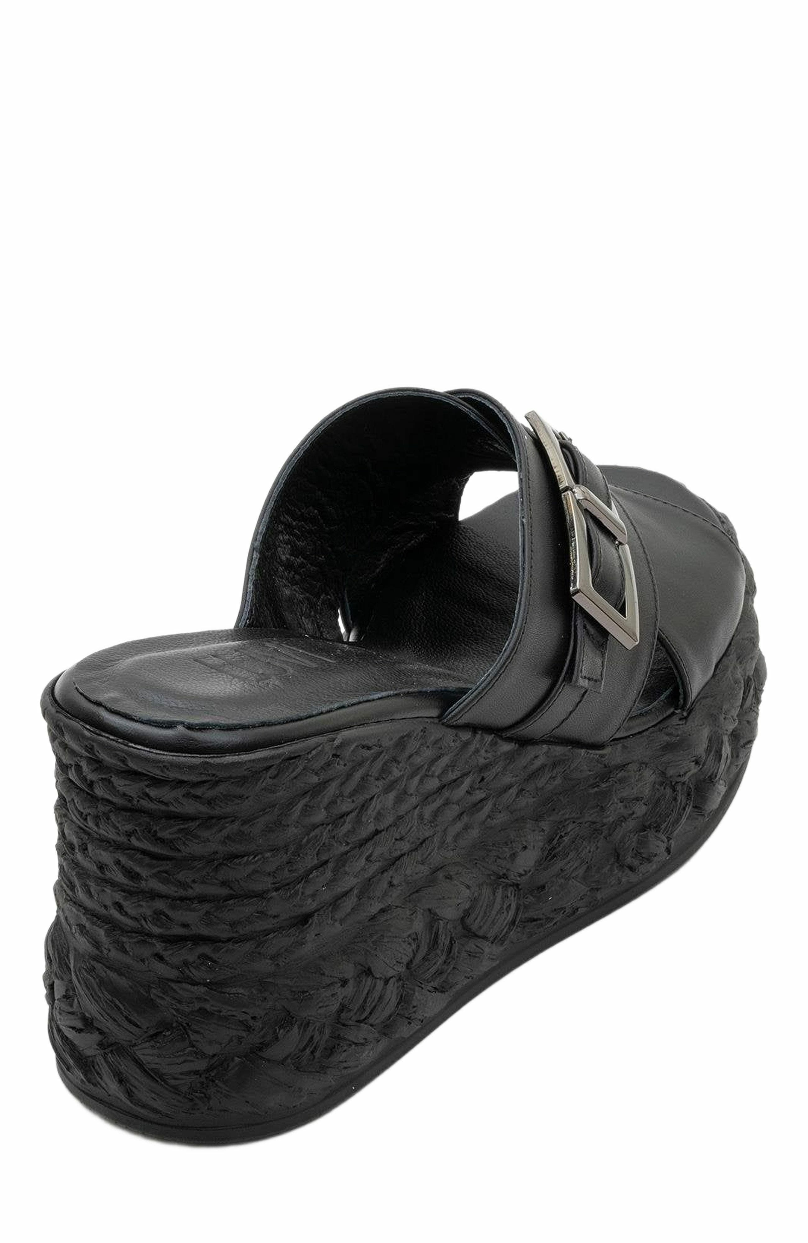 Forever 
Always Shoes Palmas Leather Platform Sandal, Alternate, color, 