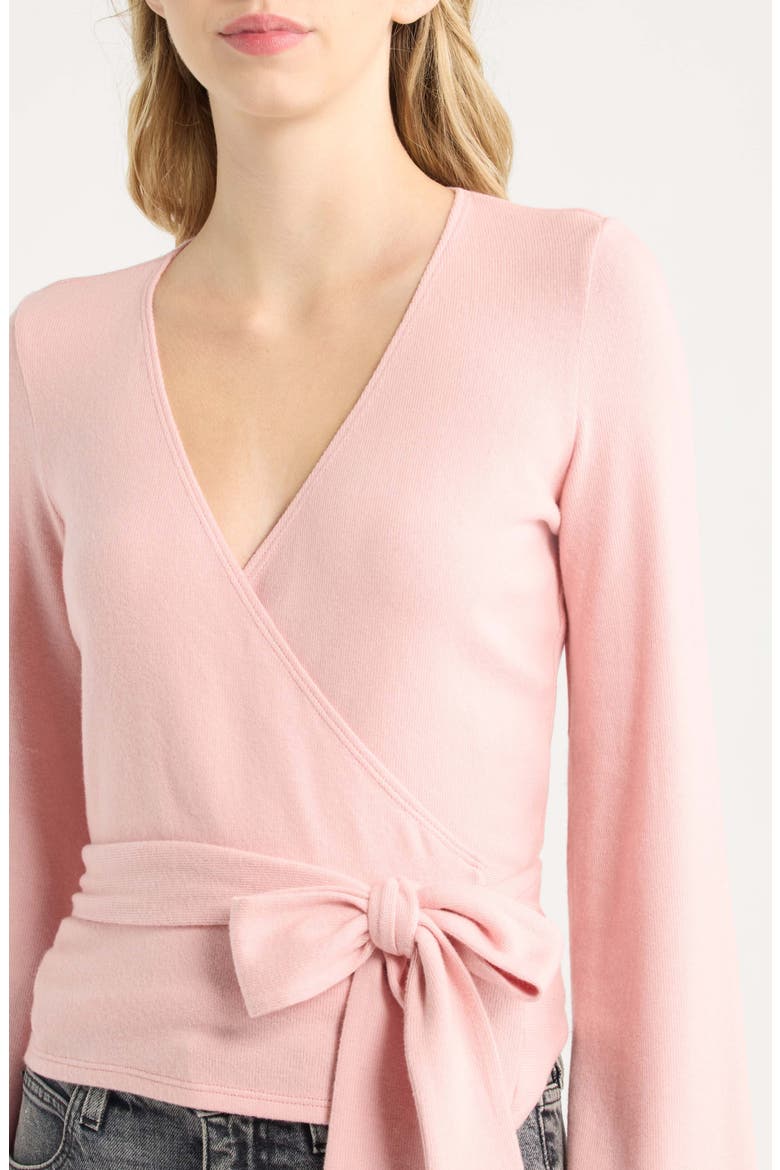 Kylen Wrap Knit Top, Alternate, color, LOTUS