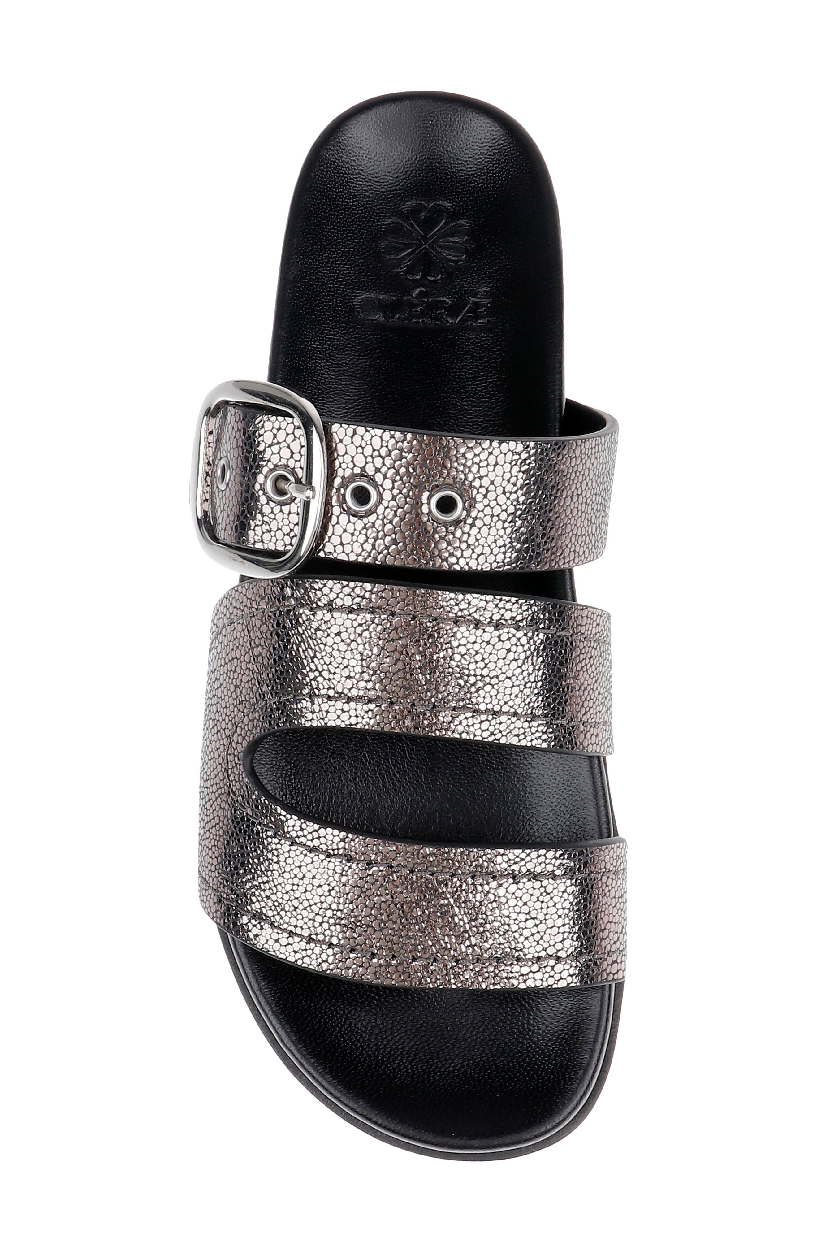 CLERAE Quasia Sandal, Alternate, color, Anthracite Metallic