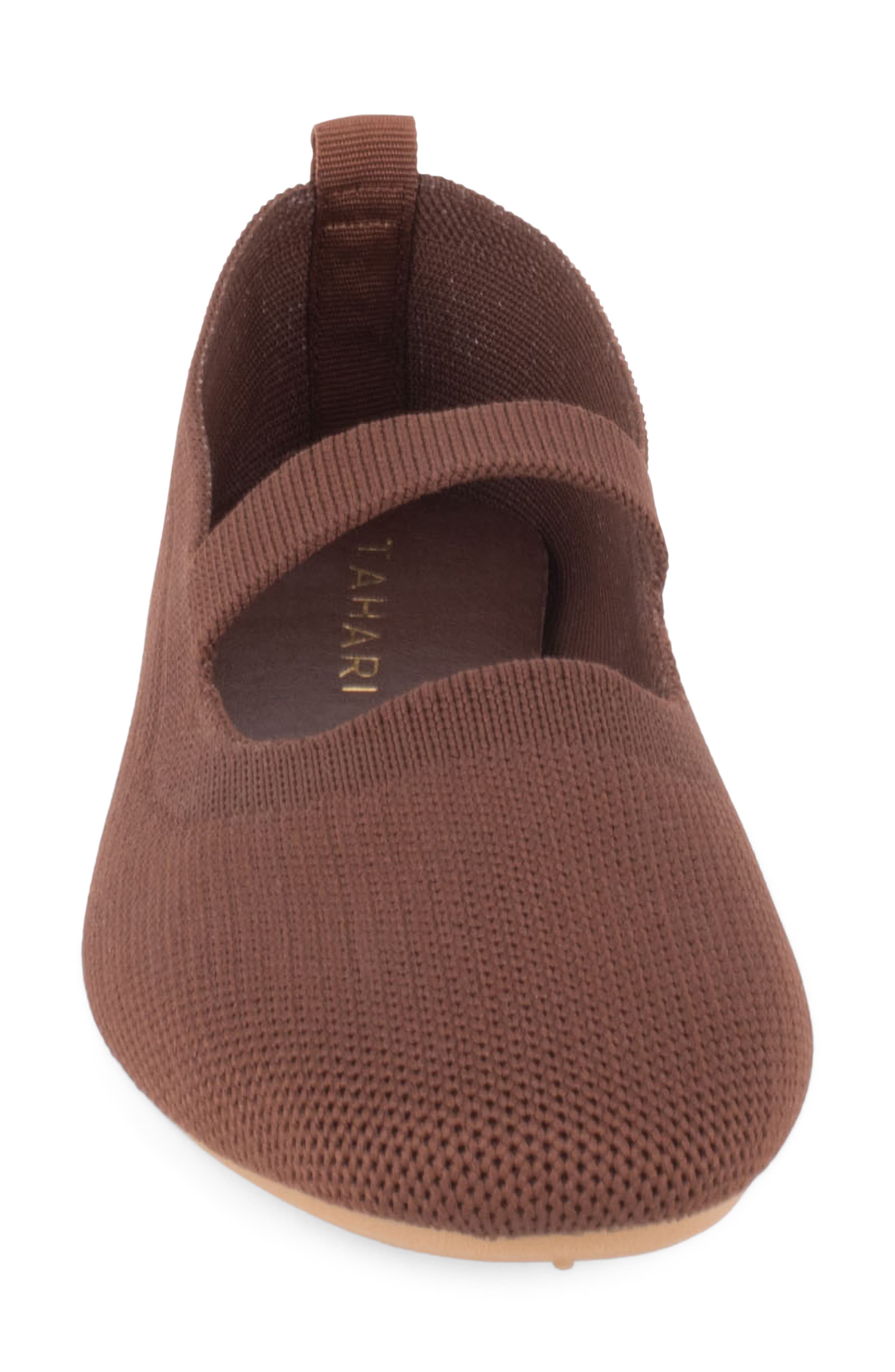 Ambrosia Knit Mary Jane Flat, Alternate, color, DARK BROWN