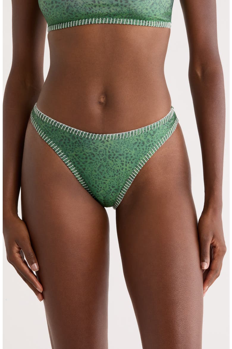 Blanket Stitch High Leg Vintage Bikini Bottoms, Main, color, WILD WONDER