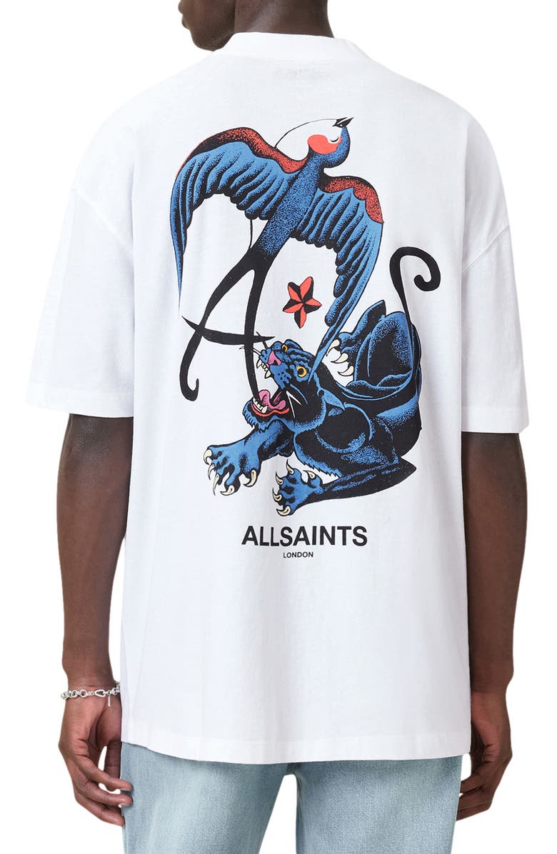 AllSaints Foe Cotton Graphic T-Shirt, Alternate, color, 