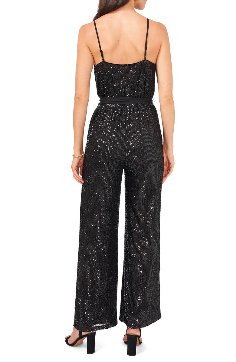 Vince Camuto Sequin Jumpsuit, Alternate, color, 