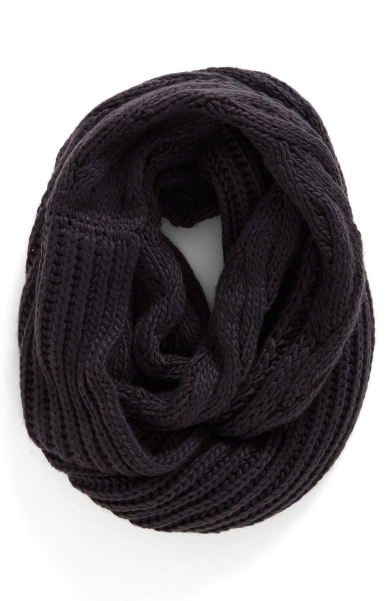 BP. Cable Knit Infinity Scarf, Main, color, 