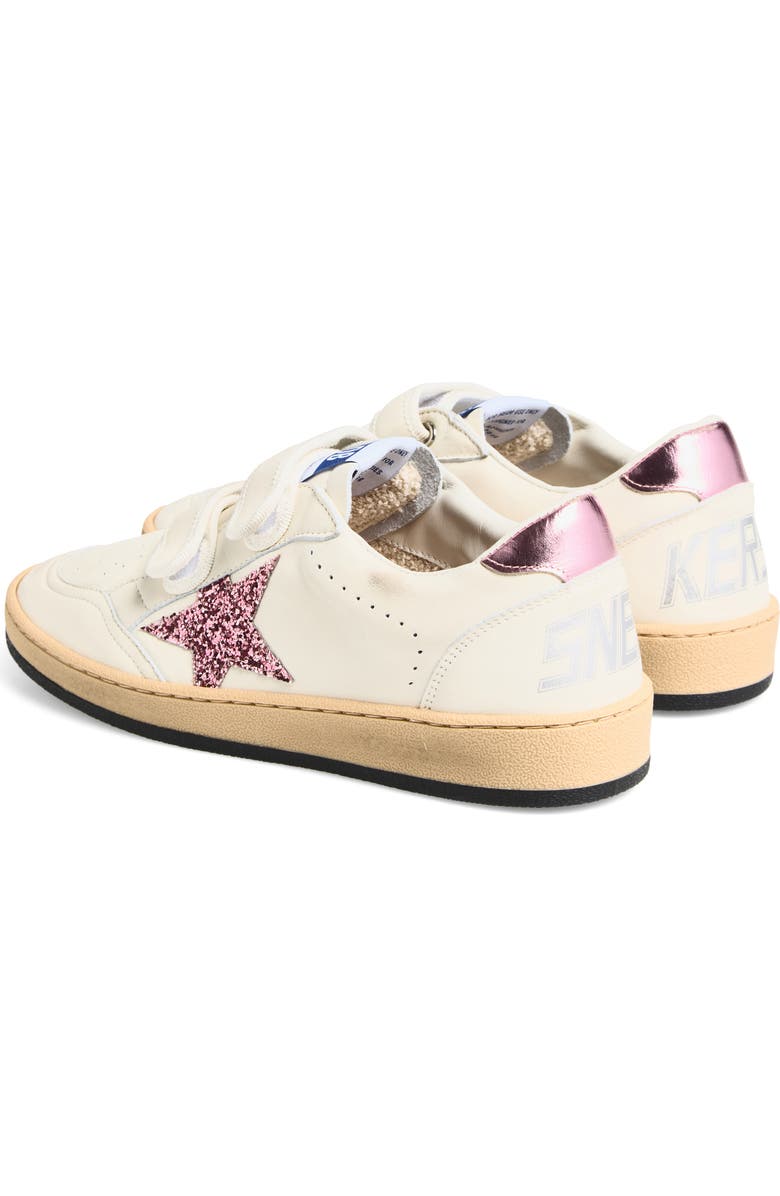 Golden Goose Kids' Ball Star Low Top Sneaker, Alternate, color, White/ Bubblegum/ Lilac