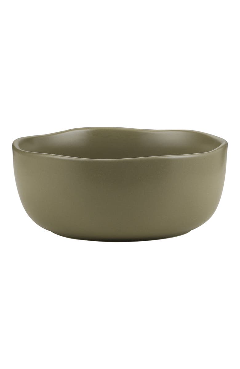 Stone Lain Tom Stoneware 4-Piece Bowl Set, Alternate, color, Olive
