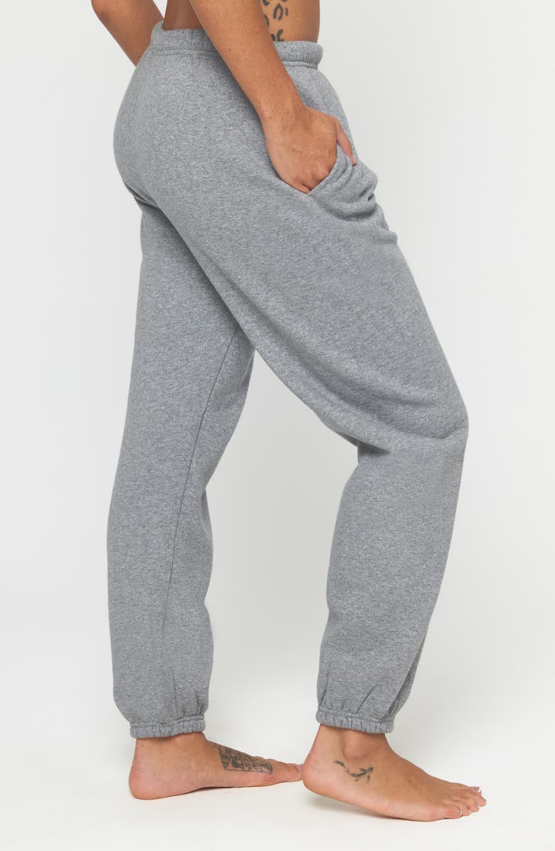 Spiritual Gangster Shimmer Sol Sweatpants, Alternate, color, Heather Grey