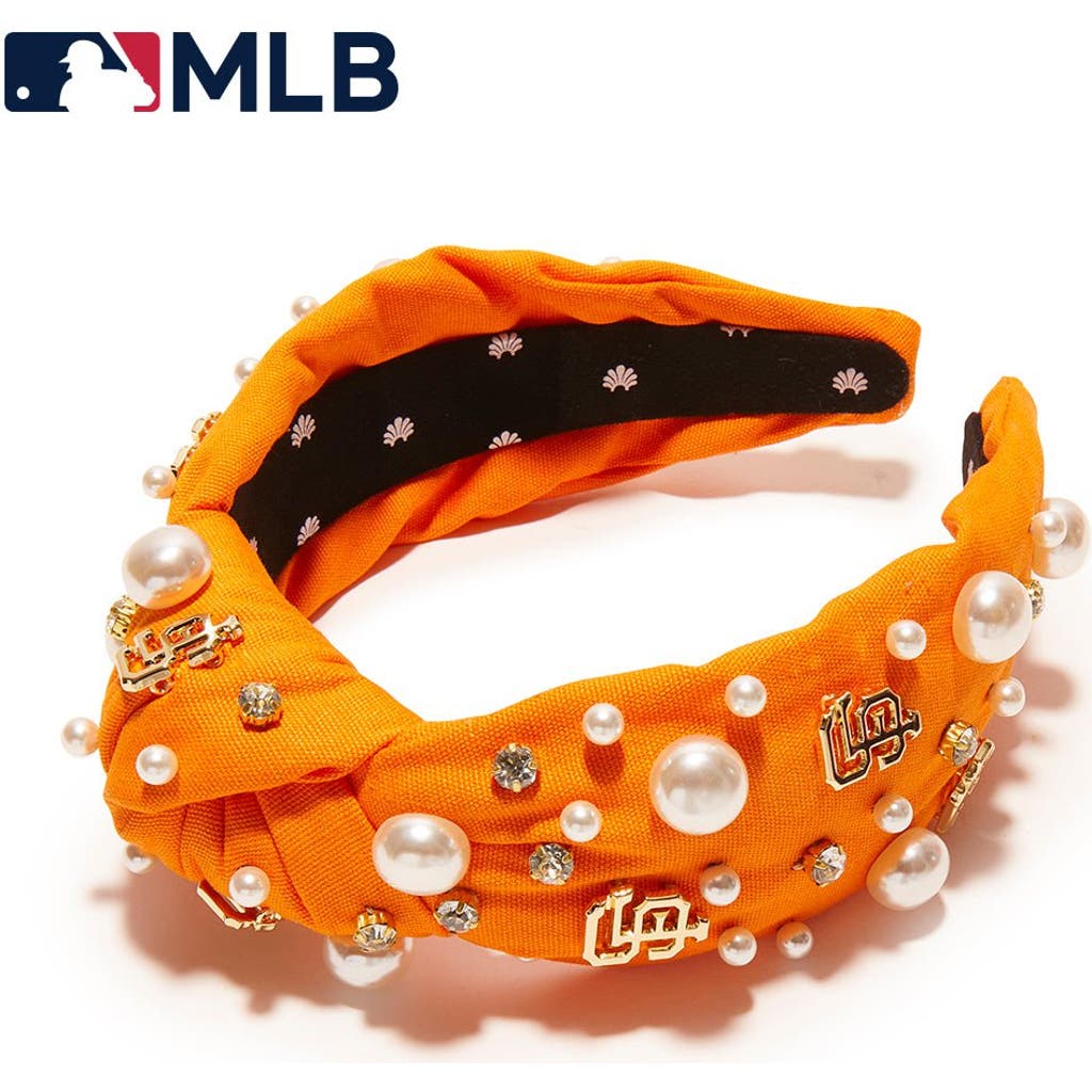 Lele Sadoughi Mlb Sf Giants Embellished Headband In Pattern