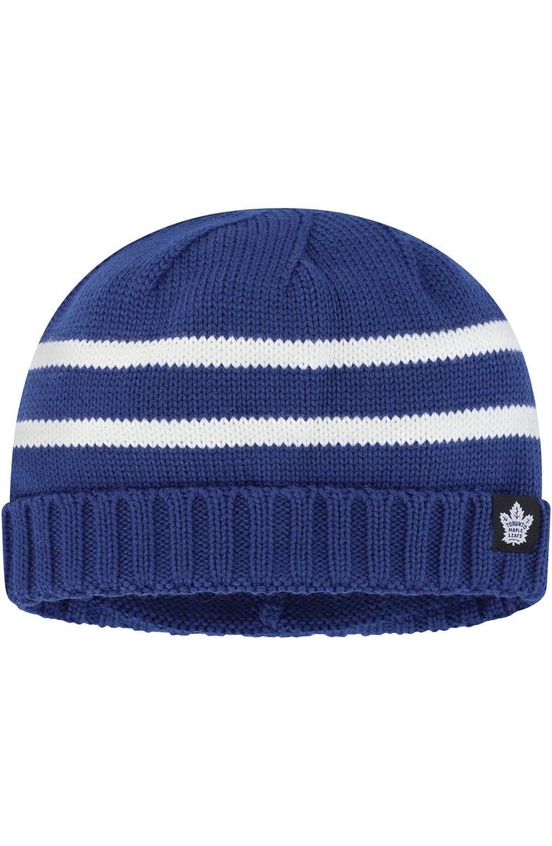 adidas Men's adidas Blue Toronto Maple Leafs Fisherman Beanie, Main, color, 