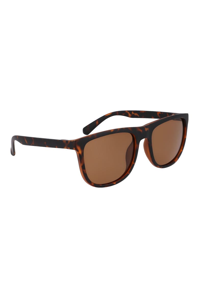 58mm Plastic Rounded Square Polarized Sunglasses, Alternate, color, TORTOISE