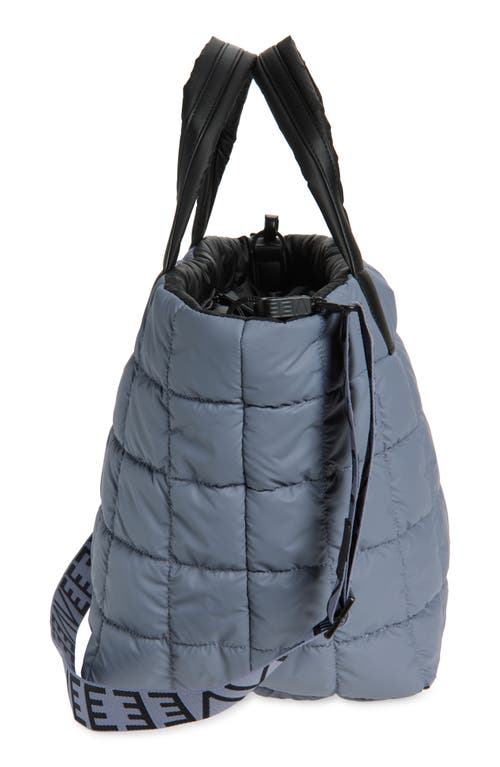 Veecollective Medium Porter Water Repellent Quilted Tote In Gray