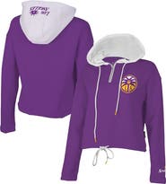 Stadium Essentials Women's Stadium Essentials Purple Los Angeles Sparks Game Plan Quarter-Zip Hoodie