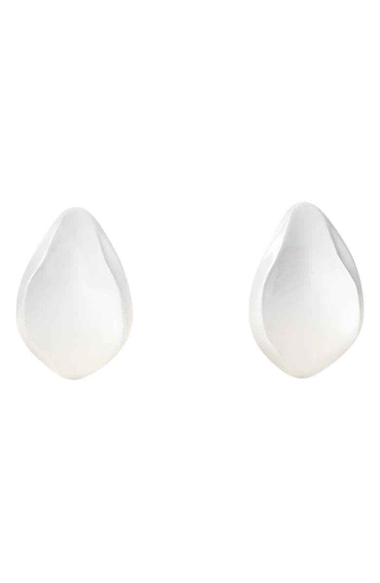 Cult Gaia Erin Stud Earrings, Main, color, White