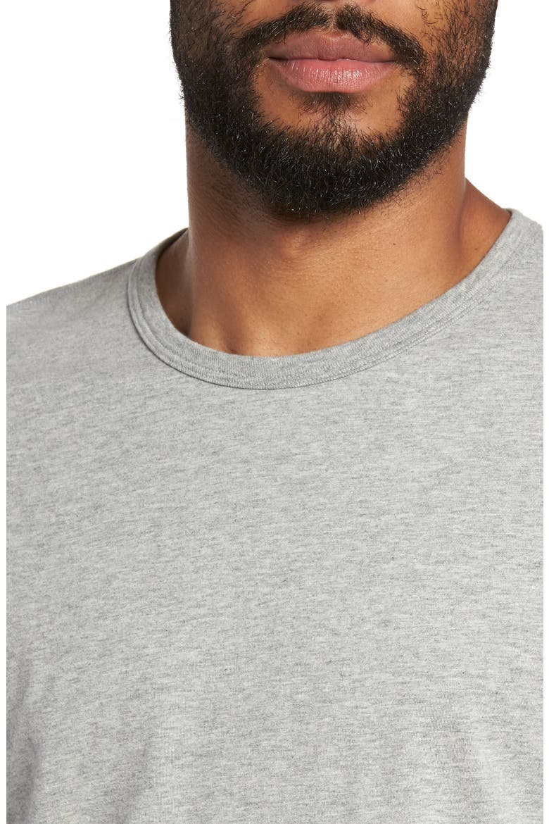 Crewneck Long Sleeve T-Shirt, Alternate, color, HEATHER GREY