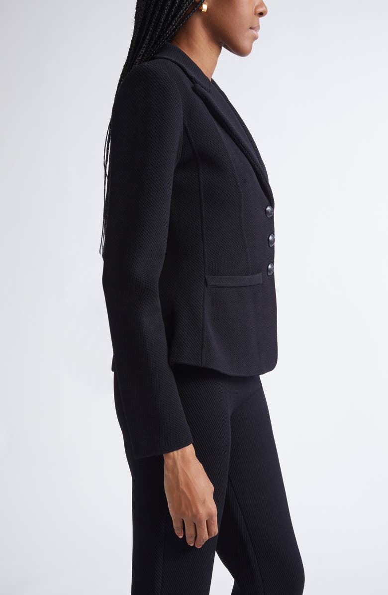 ST. JOHN Venezia Knit Jacket, Alternate, color, Black