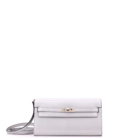 Kelly To Go Wallet Metallic Chevre Chamkilight