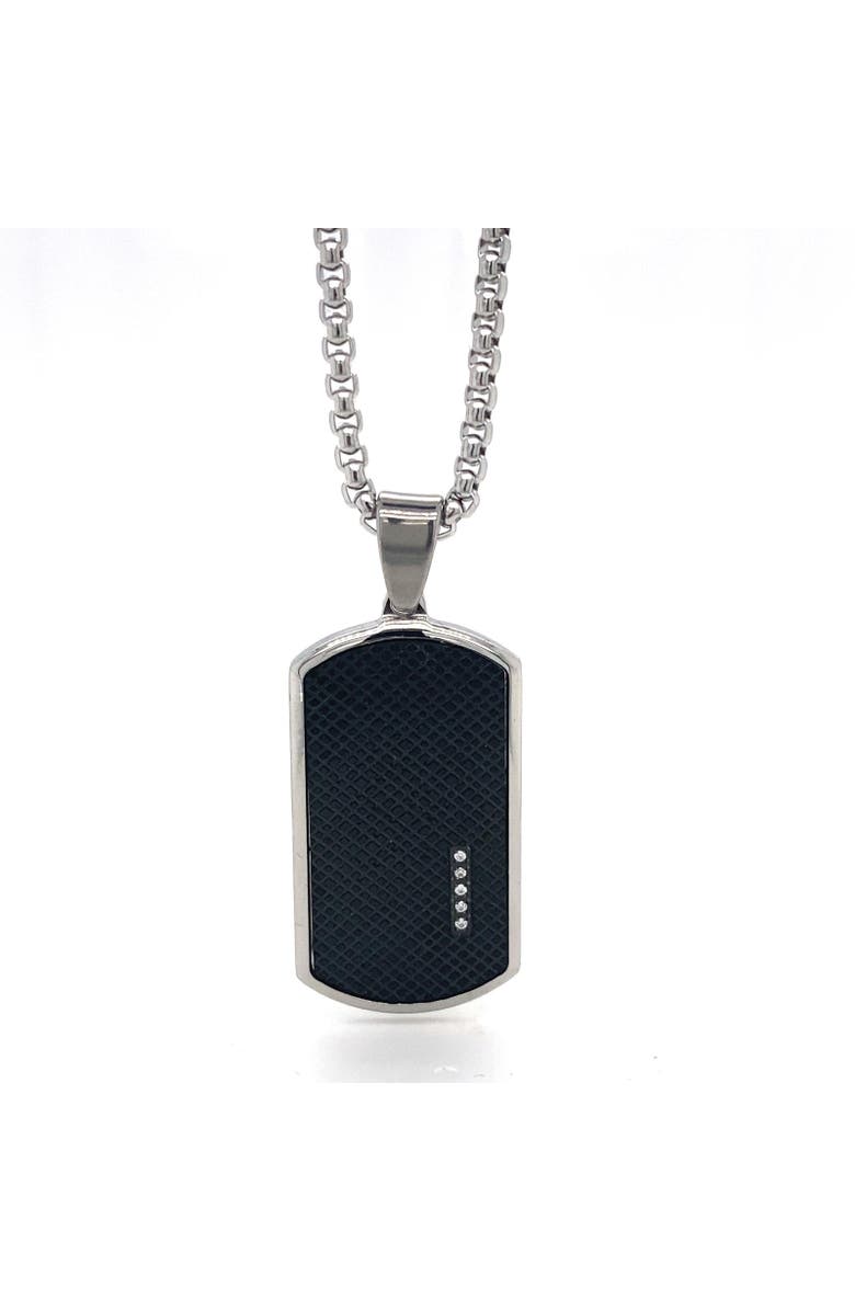 Anna Zuckerman Wave Rider Necklace, Main, color, Black