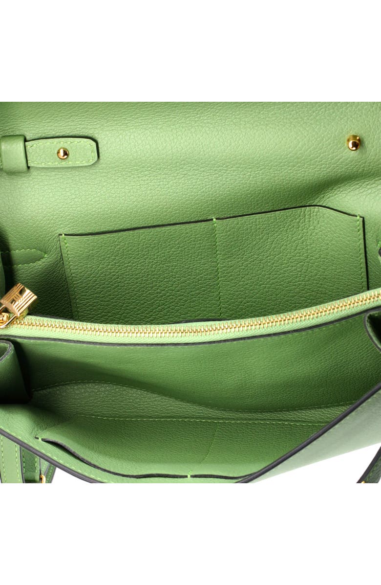 Pre-Owned Hermes Kelly To Go Wallet Evercolor, Alternate, color, Vert Criquet