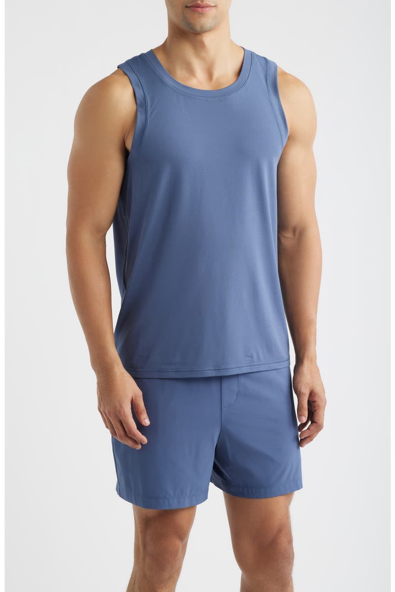Endurance Performance Tank, Main, color, BLUE VINTAGE