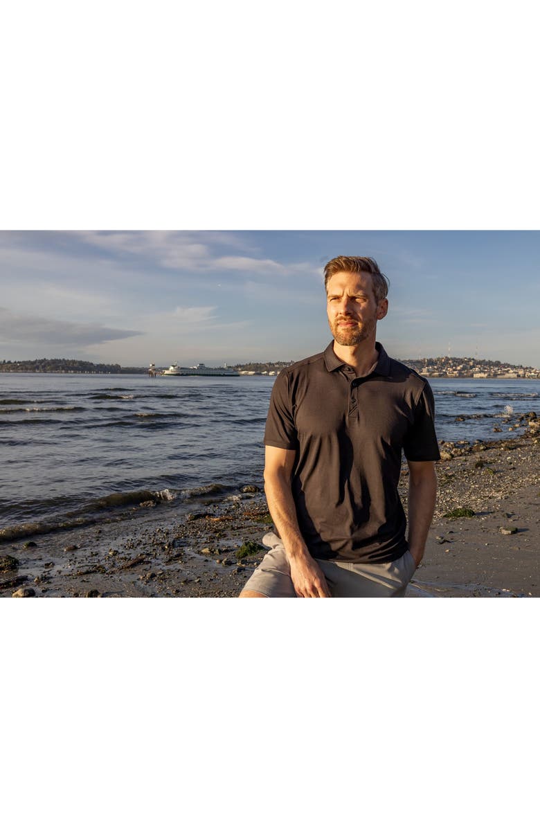 Cutter & Buck Coastline Epic Comfort Polo, Alternate, color, Black