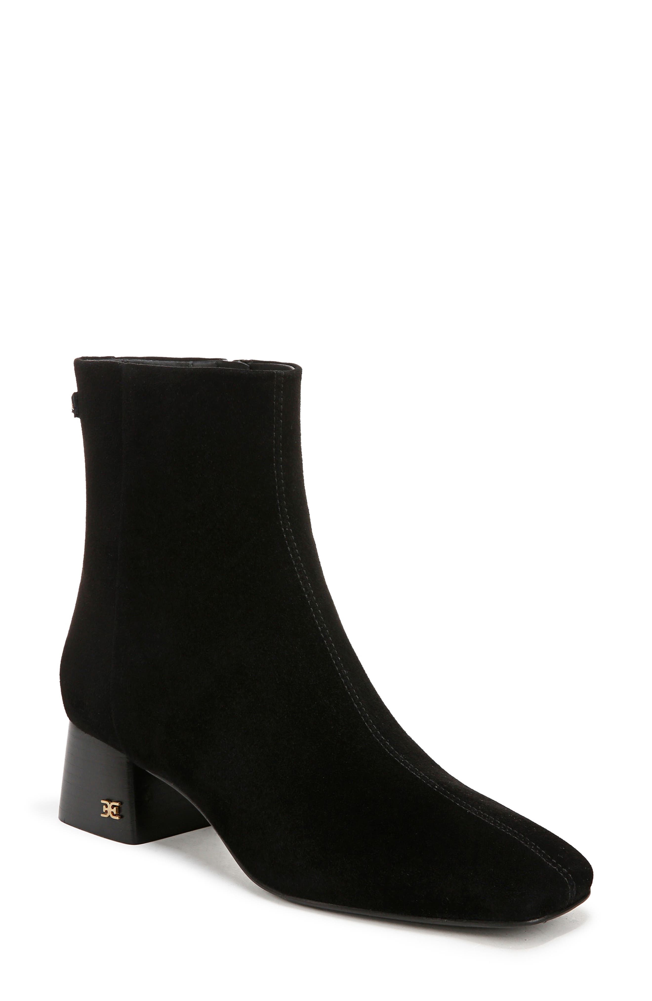Sam Edelman Paige Bootie, Main, color, Black Suede