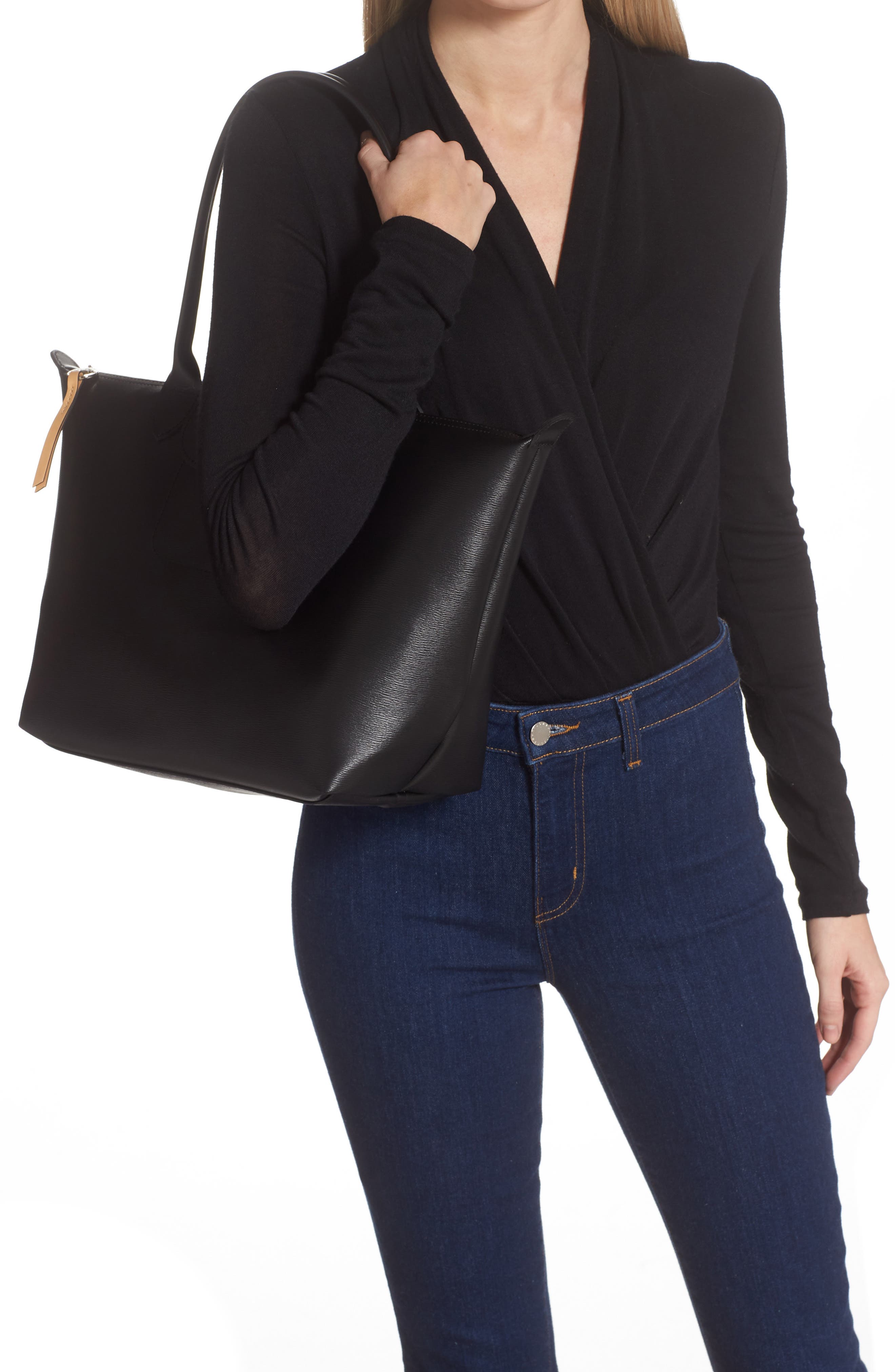 Longchamp Medium Le Pliage Shoulder Tote, Alternate, color, 