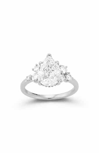 Pear Moissanite Ring
