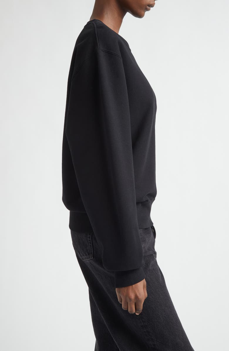 Saint Laurent Cassandre Sweatshirt, Alternate, color, Noir
