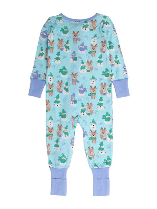 Ruggedbutts Softsnooze Baby Boys Convertible One Piece Pajamas In Blue