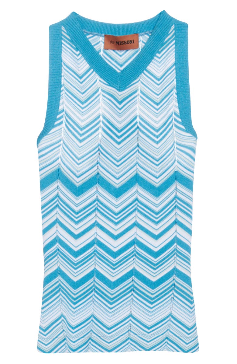 Missoni Micro Chevron Knit Tank, Alternate, color, 